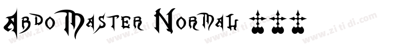 AbdoMaster Normal字体转换